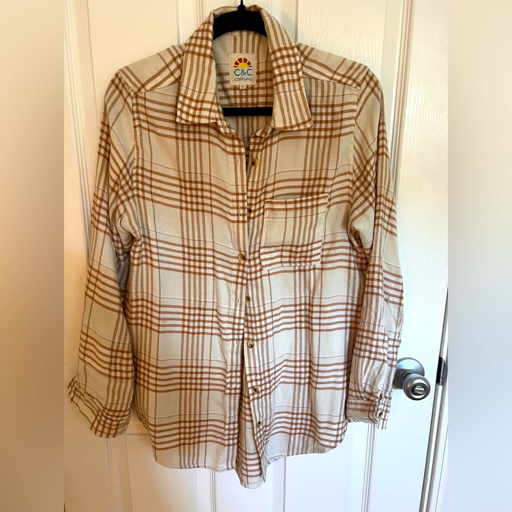 C&C California light flannel button up